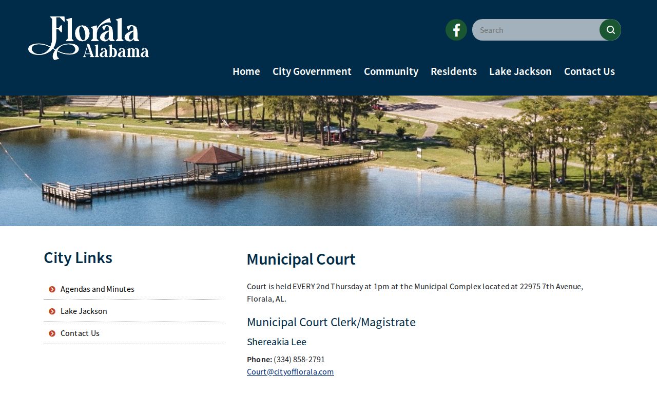 Covington County court dockets Florala Municipal Court page