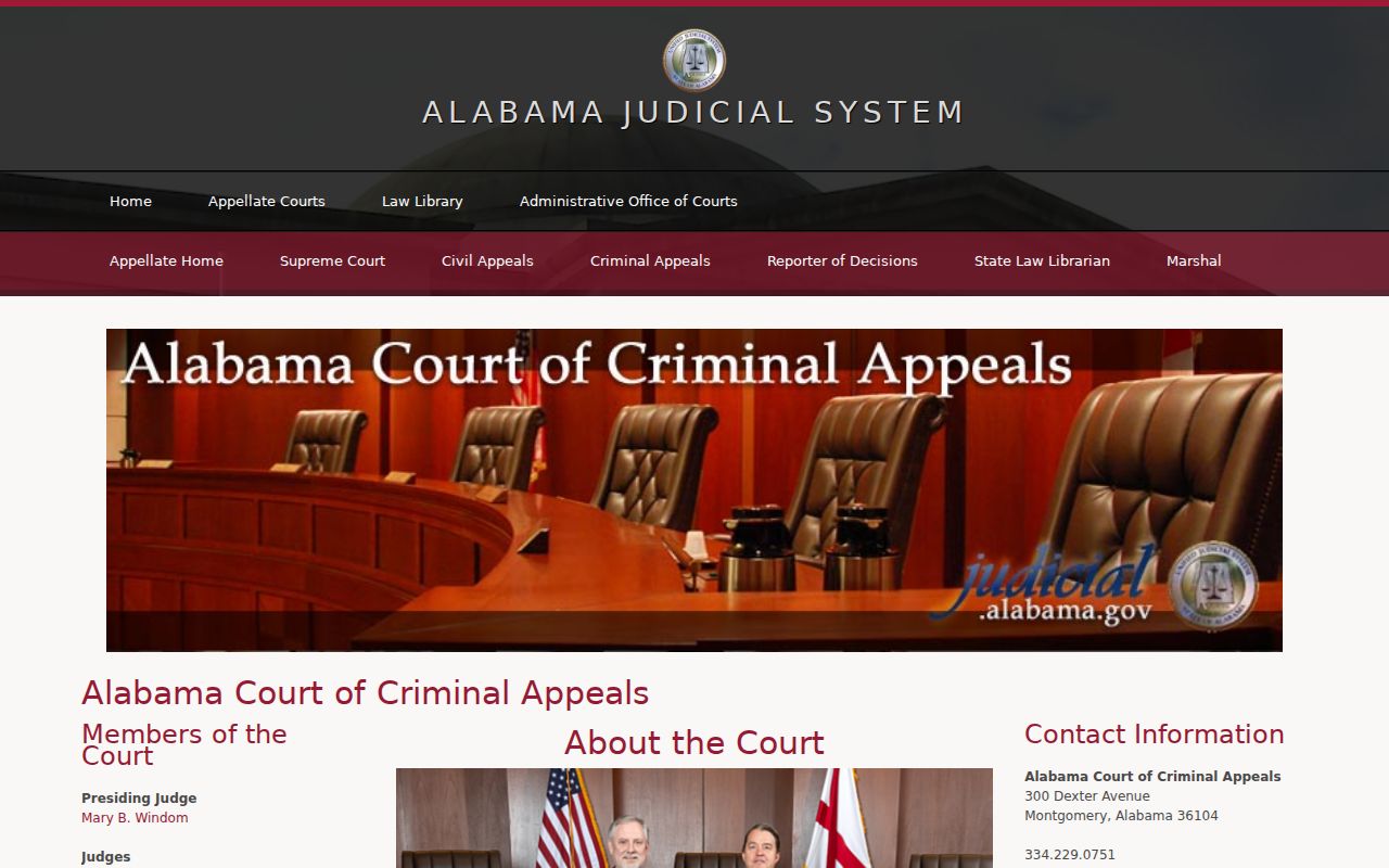 Covington County criminal court records Alabama Court of Criminal Appeals page