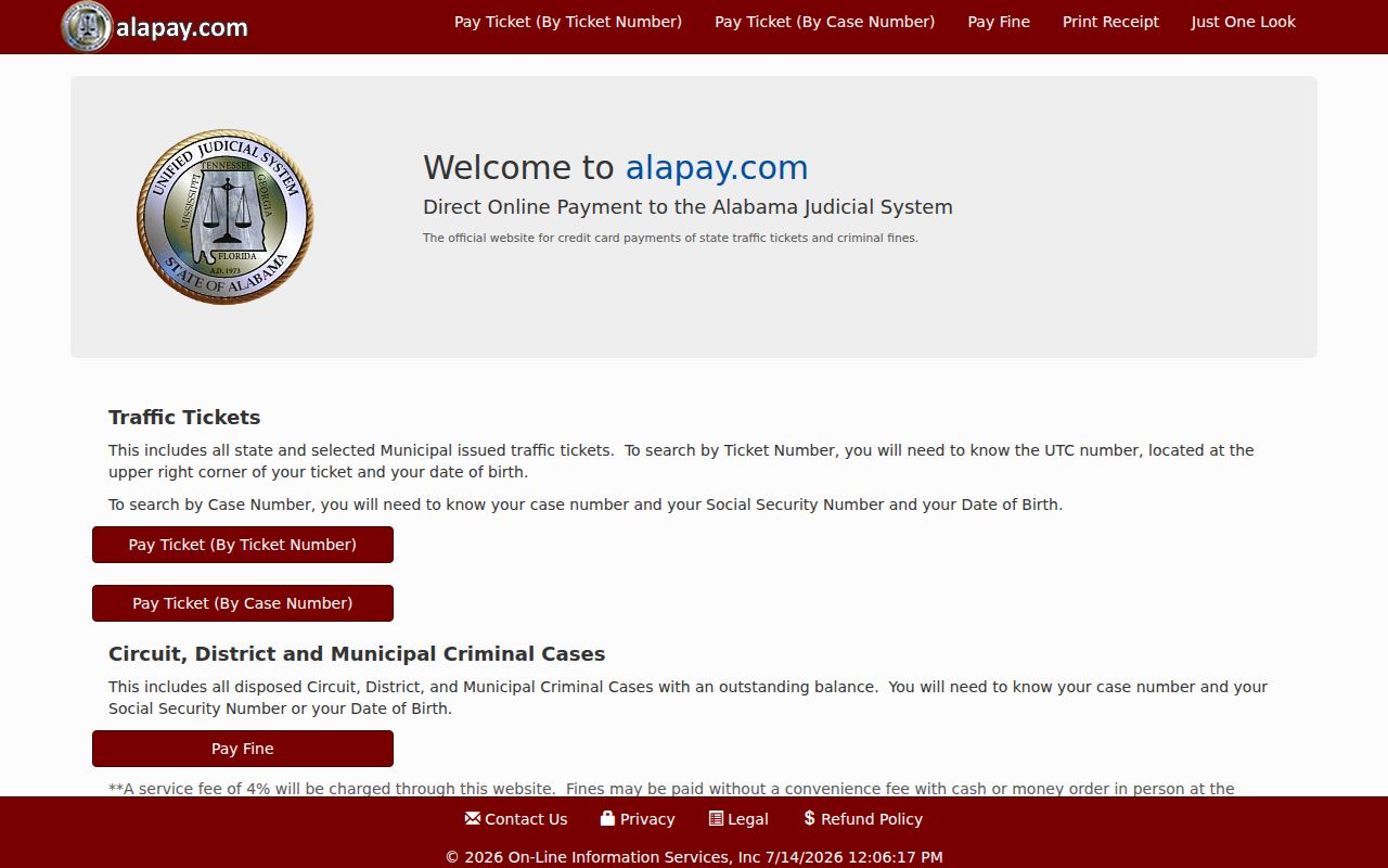 Covington County traffic court records and AlaPay citation lookup
